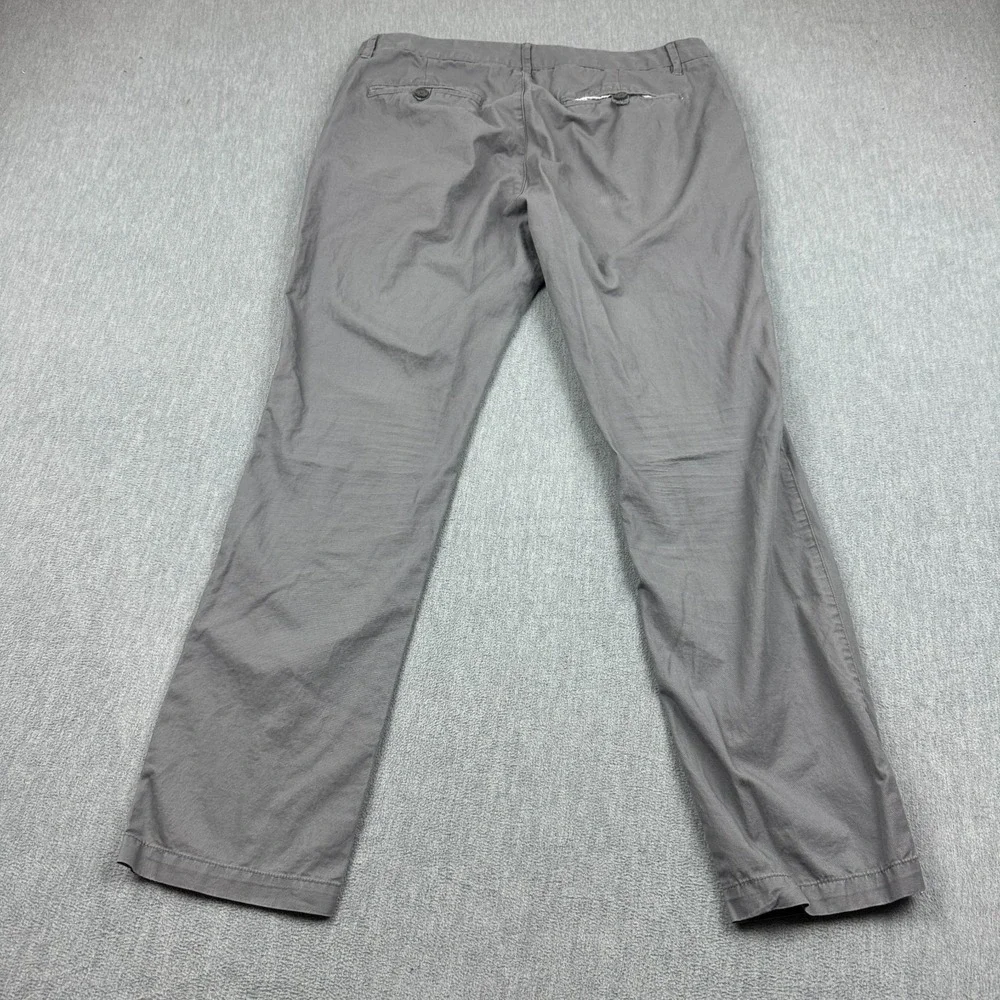 Bonobos Pants Mens 34X30 Fit‎ 34X29 Gray Gargoyle Slim Tailored Chino 15059